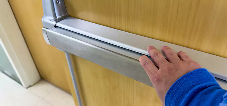 Installing a Push Bar on a Door Avon